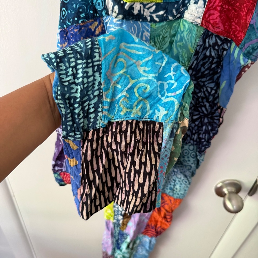 Mexicali Blues Rainbow Colored Patchwork Cropped … - image 6